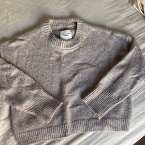 Abercrombie & Fitch Taupe Wedge Crew Sweater